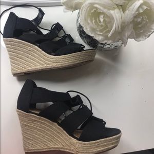 Brand New Black Wedges